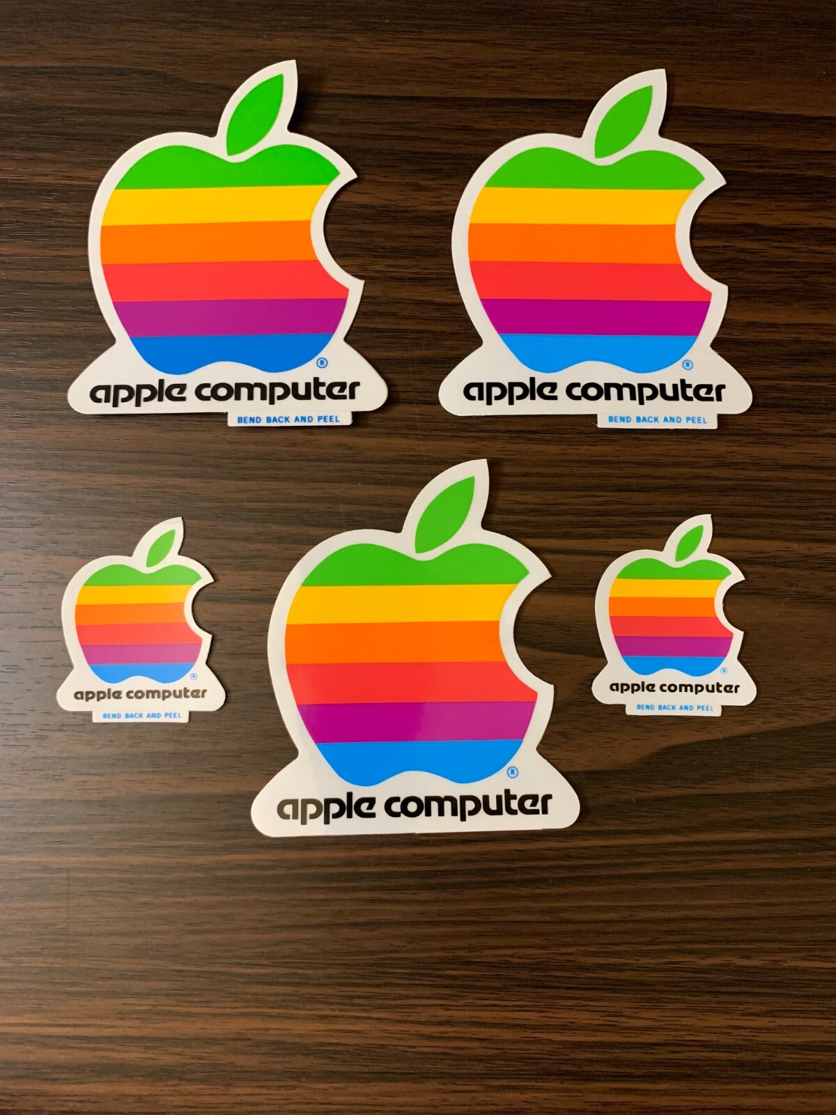 Rare Vintage 1980s Apple Computer Rainbow Stickers Decals Macintosh Lot ...