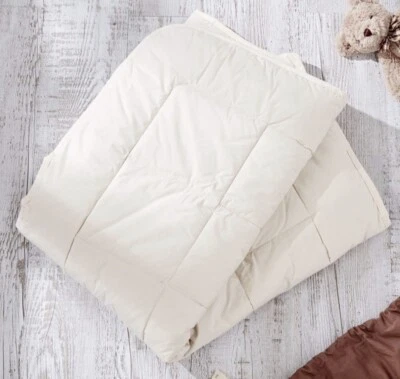 Edredón de lujo para niños pequeños 100 % lana de alpaca hipoalergénico 100 X 140 cm #suave nuevo con etiquetas - Imagen 1 de 4