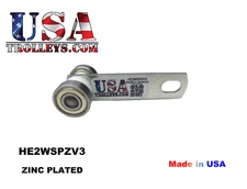 2 Wheel Strut Channel Trolley V3 Solid Axle for Unistrut Superstrut Made In USA