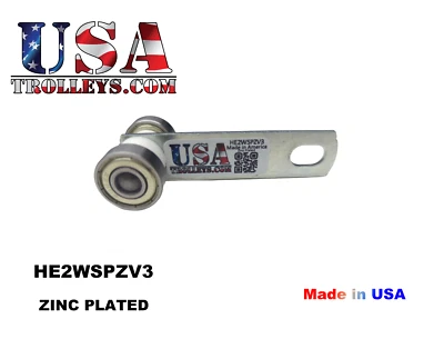 USA TROLLEYS 2 Wheel Strut Channel Trolley V3 Solid Axle for Unistrut Superstrut Made In USA