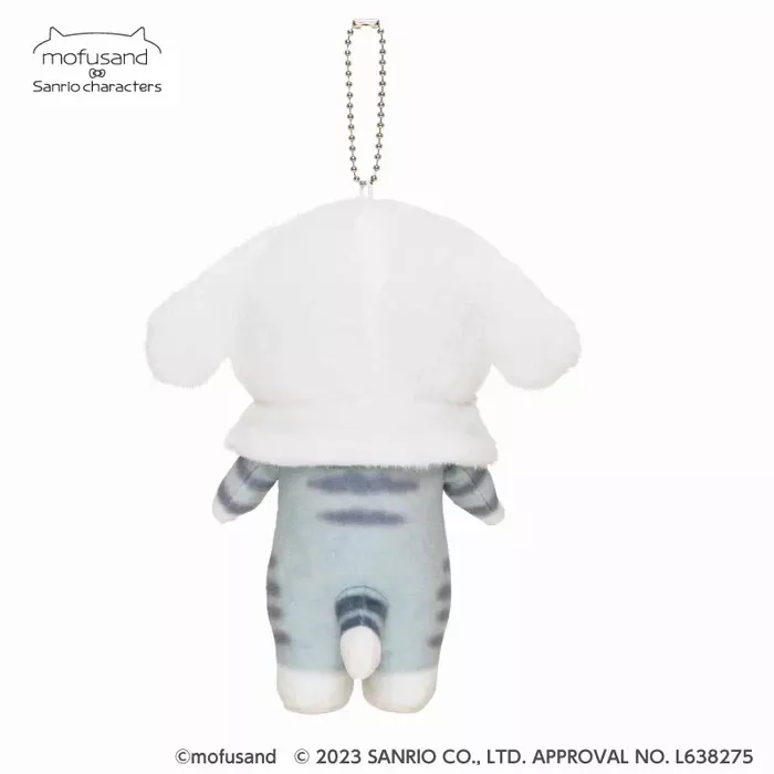 mofusand Sanrio Cinnamoroll Plush Keychain Mascot Japan –