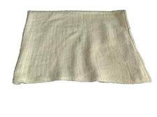 Vintage Beacon Cotton Baby Blanket Yellow Woven Knit Waffle Weave WPL 1675 USA