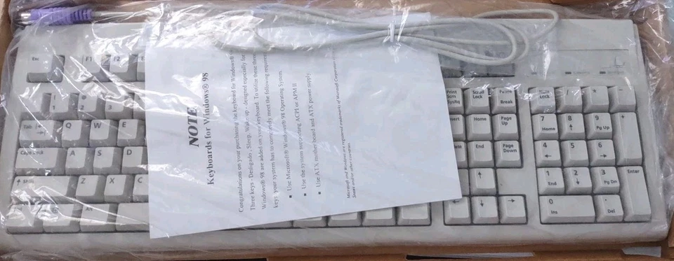 *SALE* RARE VINTAGE BTC KEYBOARD MODEL 5201 WINDOWS PS2 IN OEM BOX RM0-KBRK - Image 4 of 4