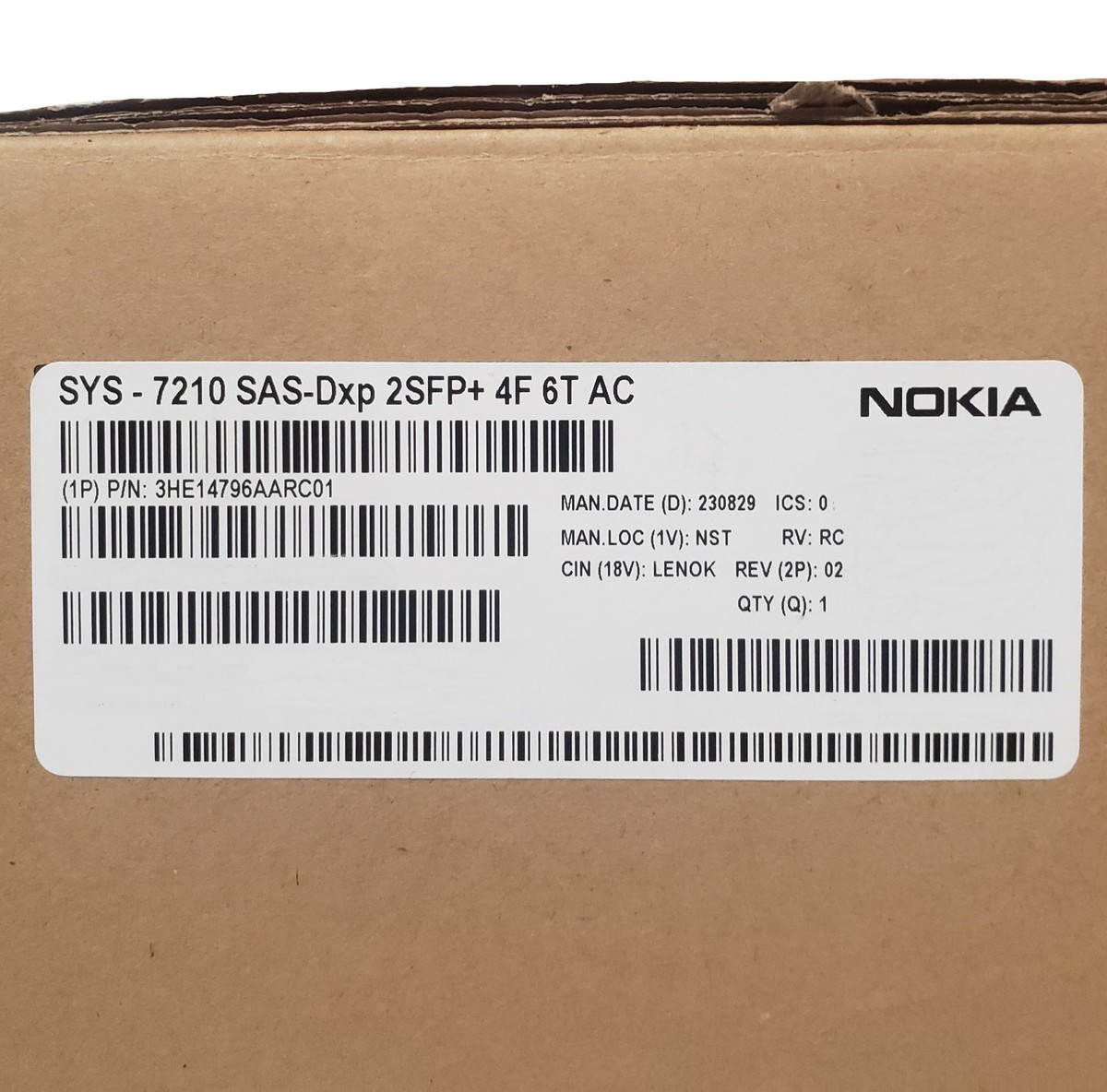 NOKIA 7210 Service Access System 7210 SAS-Dxp 2SPF+ 4F 6T AC