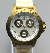 Invicta Speedway Womens Watch 42mm MOP Dial Day Date 21985 New Battery
