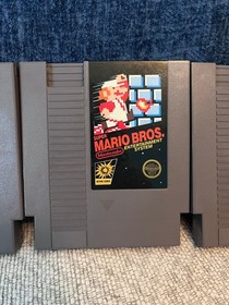 Lote de 5 juegos de tornillo Nes - Super Mario Bros, Pinball, Gyromite &iexcl;Probado y funcionando!
