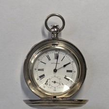 4-Deckel-Taschenuhr-875 Silber-Russland?läuft perfekt-Videofilm-