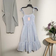 CLEARANCE - Miabellegirls Smocked Cotton Dress Mattress Tiered Midi Women's S