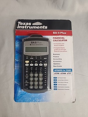 Texas Instruments BA II PLUS Financial Handheld Calculator