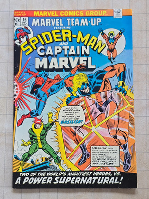 Marvel Team Up 16 featuring Spider-Man and Captain Marvel Marvel Comics 1973