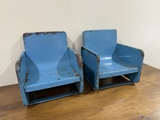 Amazing Vintage 1940 s Metal Booster Seats - Matching Pair, Very Rare