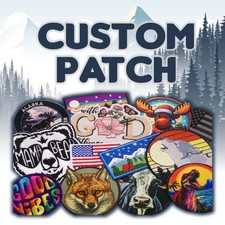 Custom Embroidered Patch 3 Inch to 10 Inch Iron Sew Hook Logo