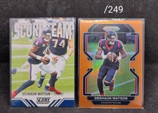 DESHAUN WATSON 2 CARD LOT INCL /249. TEXANS.