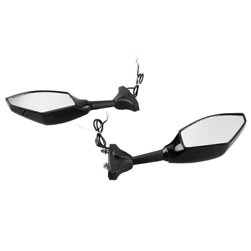 2x Espejos retrovisores LED para todas las bicicletas de calle Moto Universal izquierda y derecha Foto 2 de 4