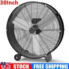 30" High Velocity Industrial Drum Fan 3 Speed Heavy Duty Portable Air Circulator