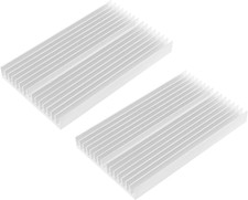 Pack of 2 100mm x 60mm x 10mm Aluminum Heat Sink Radiator Heatsink Cooler Fin...