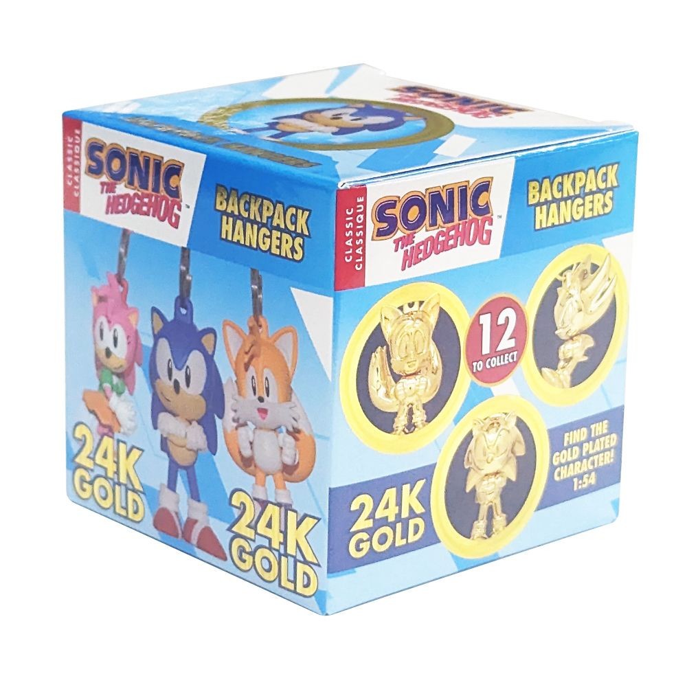 Sonic The Hedgehog Backpack Hangers Golden Series Unopened Box