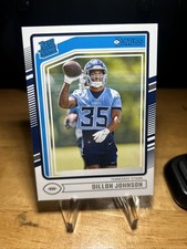 2024 Panini Donruss #399 Dillon Johnson TITANS Rated Rookie football card🏈NM/MT
