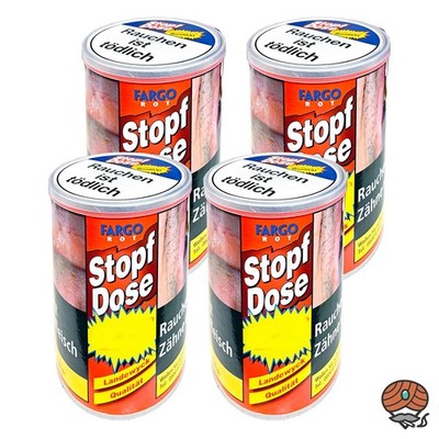 Fargo Rot / Red XXL Stopf-Dose 4x 122g Feinschnitt-Tabak / Zigarettentabak