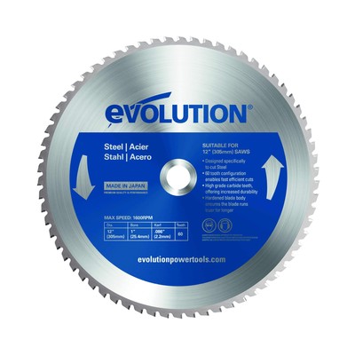 Evolution 8 Inch Mild Steel Saw Blade 50 Teeth TCT Durable Cuts No Sparks