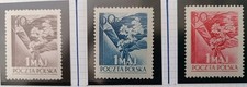 POLOGNE Sc# 617-619 ** MNH 1954 Jour du Travail