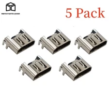 5 Pcs Replacement For 4 PS4 HDMI Port Socket Interface Connector