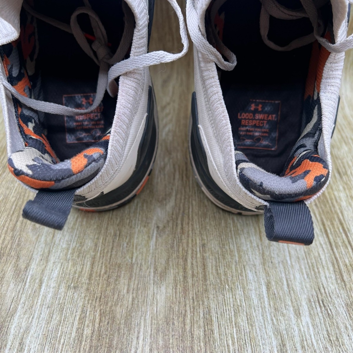 Under‎ Armour Project Rock 4 Men\'s Size 14 Marble Orange Camo Shoes 3025955-106 Under Armour Project Rock 4 Men main image 2
