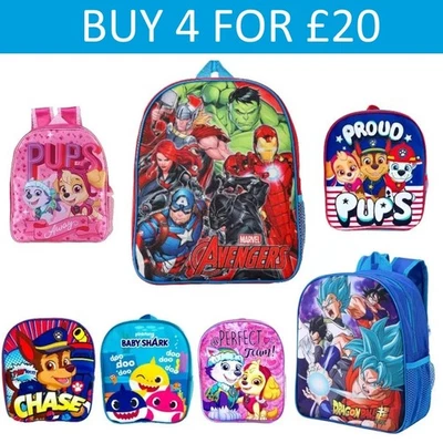 Jungen/Mädchen Paw Patrol Kinder Rucksack Schultasche Marshall Chase Backpack Brotzeittasche