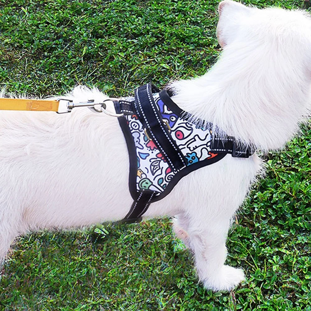 Dog Harness Adjustable Reflective Safe Breathable Pet Walking Vest Dog Harness Adjustable Reflective Safe Breathable Pet Walking Vest