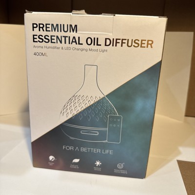 Premium Essential Oil Diffuser Aroma Humidifier & LED Changing Mood lights