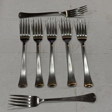 1881 Rogers Oneida USA Stainless Distinction Wyndham American Artistry Forks (7)