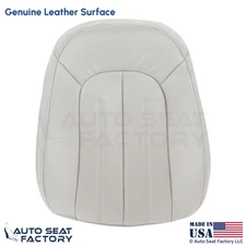 2016-2017 For Audi A7 Genuine Leather Front Driver Top Seat Cover Flint Gray