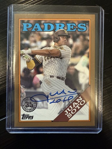 2023 Topps Series 2 Juan Soto 1988 Autograph Gold Parallel SP #45/50 SEE PICS!