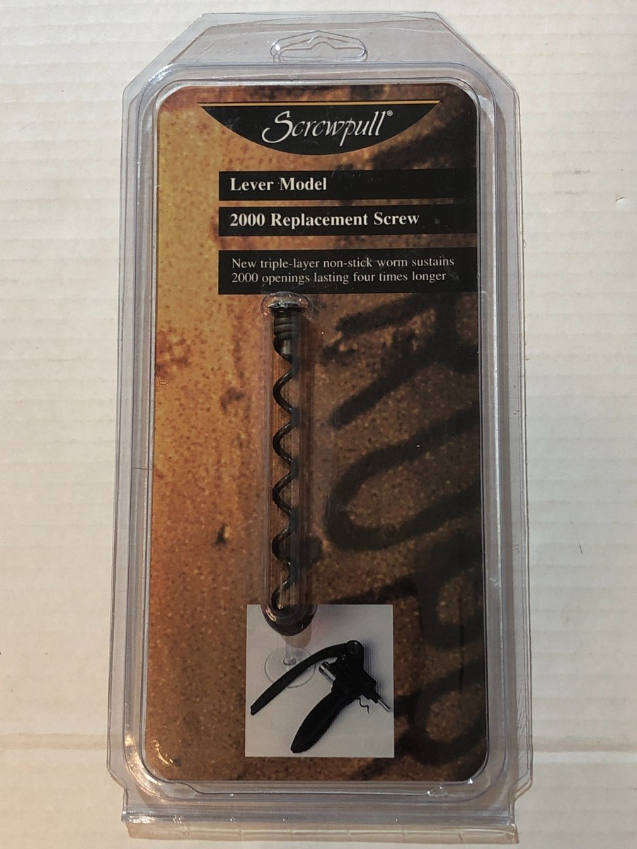Screwpull Lever Model 2000 Replacement Screw Wine Opener Triple