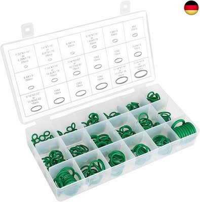 JNNJ 270 Stück Gummi O-Ringe Kit, 18 Größen O-Ring Dichtungsringe Set, Buna-N O-