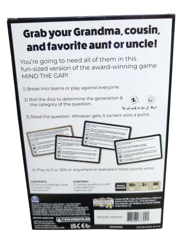 Mind the Gap: Good to Go Version, Trivia Game, New - Image 2 of 2
