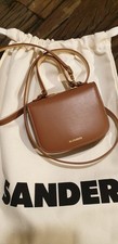 Jil Sander Mini Brown Leather Shoulder Bag Designer Handbag Everyday Use/ Luxury