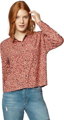Mavi women's blouse long sleeve shirt mesa rose dot print pink, L * m0151