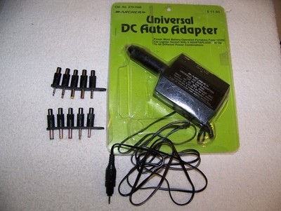 Archer Universal DC Auto Adapter Cat. No. 270-1560