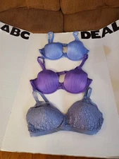 Women Vanity Fair And Warners Bra Beauty Back Full Figure 38C Lot Of Three.