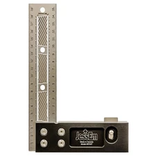 JessEm 07407 200mm Stainless Steel Precision Square with Patented Flex Grip