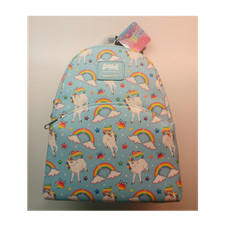Lisa Frank Loungefly Blue Unicorn Rainbow Kid...