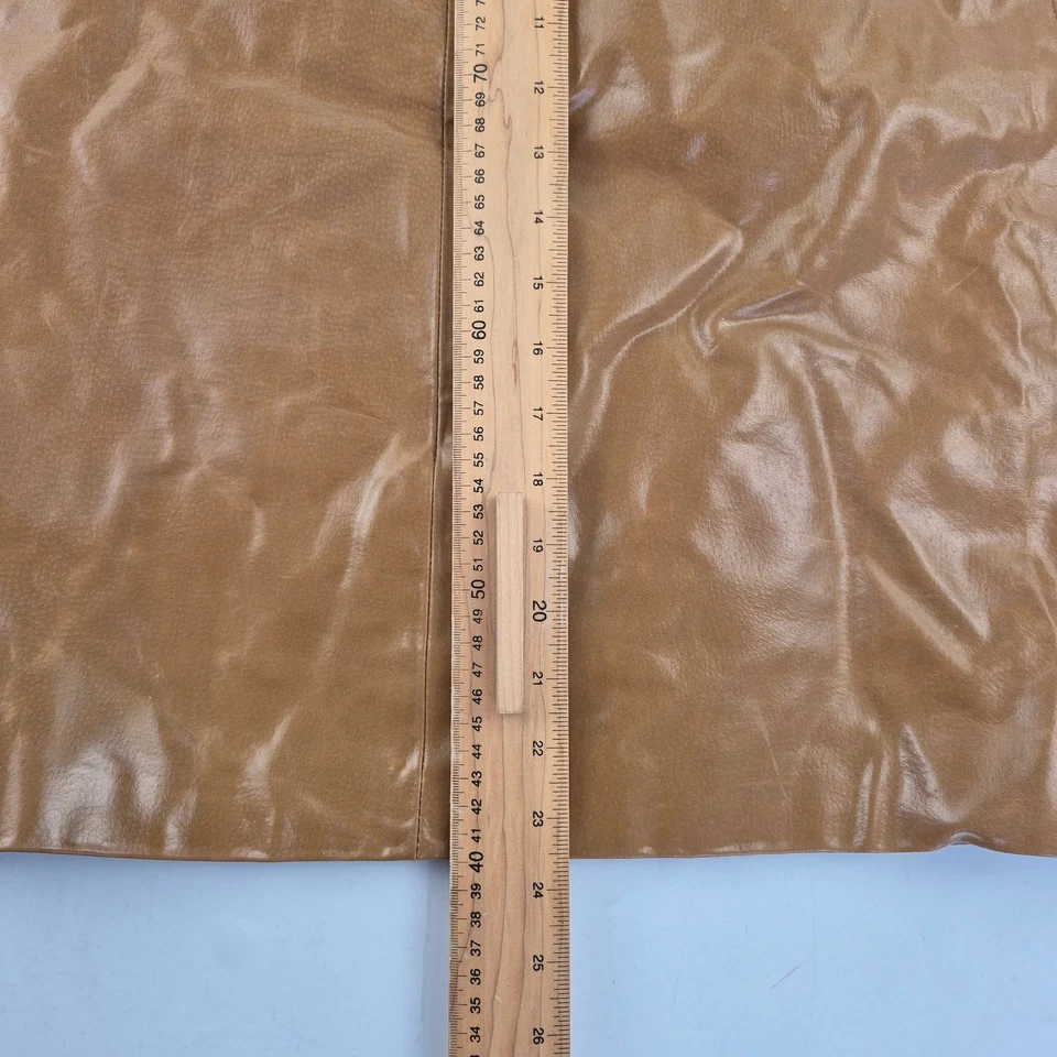 NEW LOOK Skirt 10 Brown Women's Real Leather Y2K 00s Vintage Lined Midi - Image 2 of 4