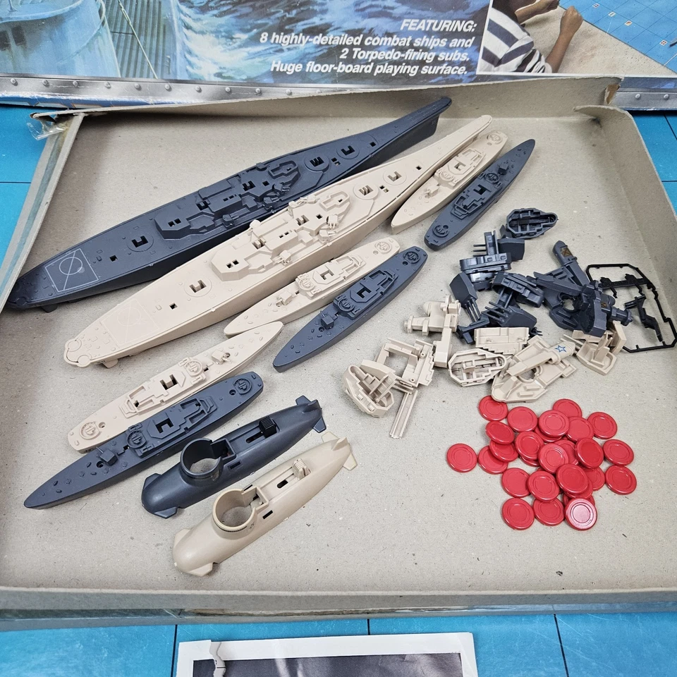 Vintage Torpedo Run Submarine Naval Attack Game MB Games 1987 Retro Rare Battle - Image 2 of 4