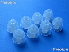 NEW 4S/4L Clear Double Flange Ear Tips Gels for Sennheiser CX Sport  CX 6.00BT