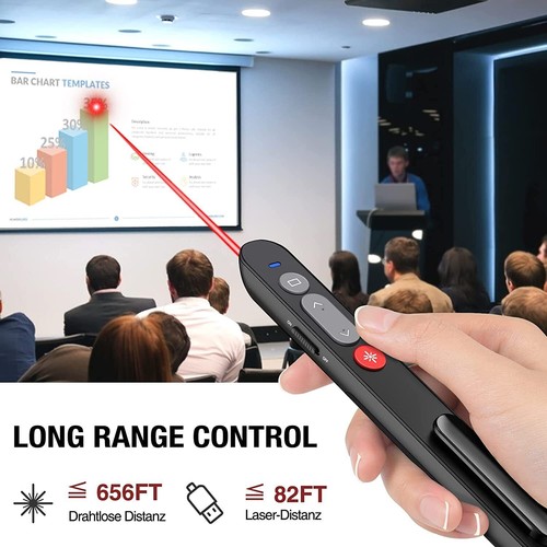 Presenter Laser PowerPoint Präsentation Fernbedienung Präsenter Laserpointer Neu - Bild 9 von 12