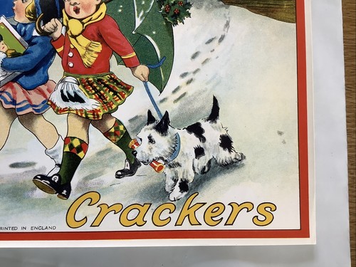 Christmas Cracker Label “Little Pals Crackers” Genuine Vintage - Picture 5 of 9