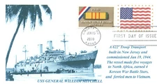 USNS GENERAL WILLIAM MITCHELL T-AP-114 WW II, Korea, Vietnam Troopship FD PM 