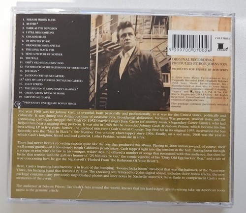Johnny Cash - At Folsom Prison CD - Picture 3 of 3
