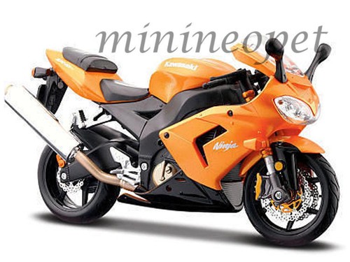 MAISTO 31105 KAWASAKI NINJA ZX-10R ZX10R BIKE MOTORCYCLE 1/12 ORANGE - Picture 1 of 2